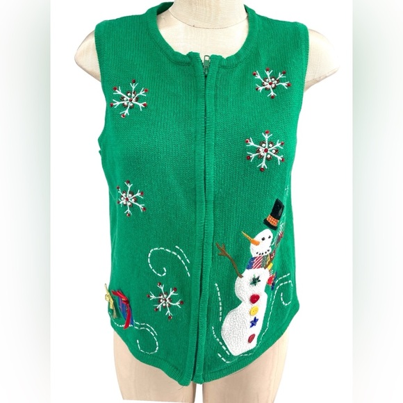 st clair Sweaters - Christmas sleeveless cardigan Carley St Clair Large